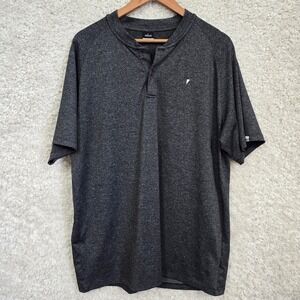 Primo Golf Shirt Mens XXL Charcoal Space Dye Blade Collar Performance Polo Tee